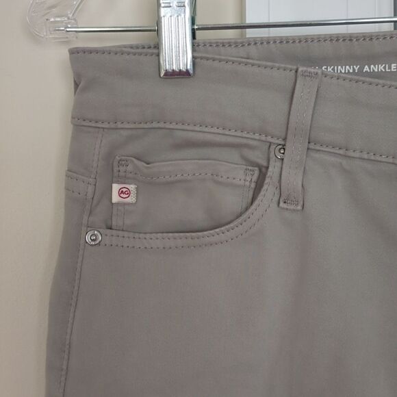 AG Farrah High Waist Skinny Ankle Jeans in Soft Sueded Cotton Sateen W28 - Picture 4 of 9